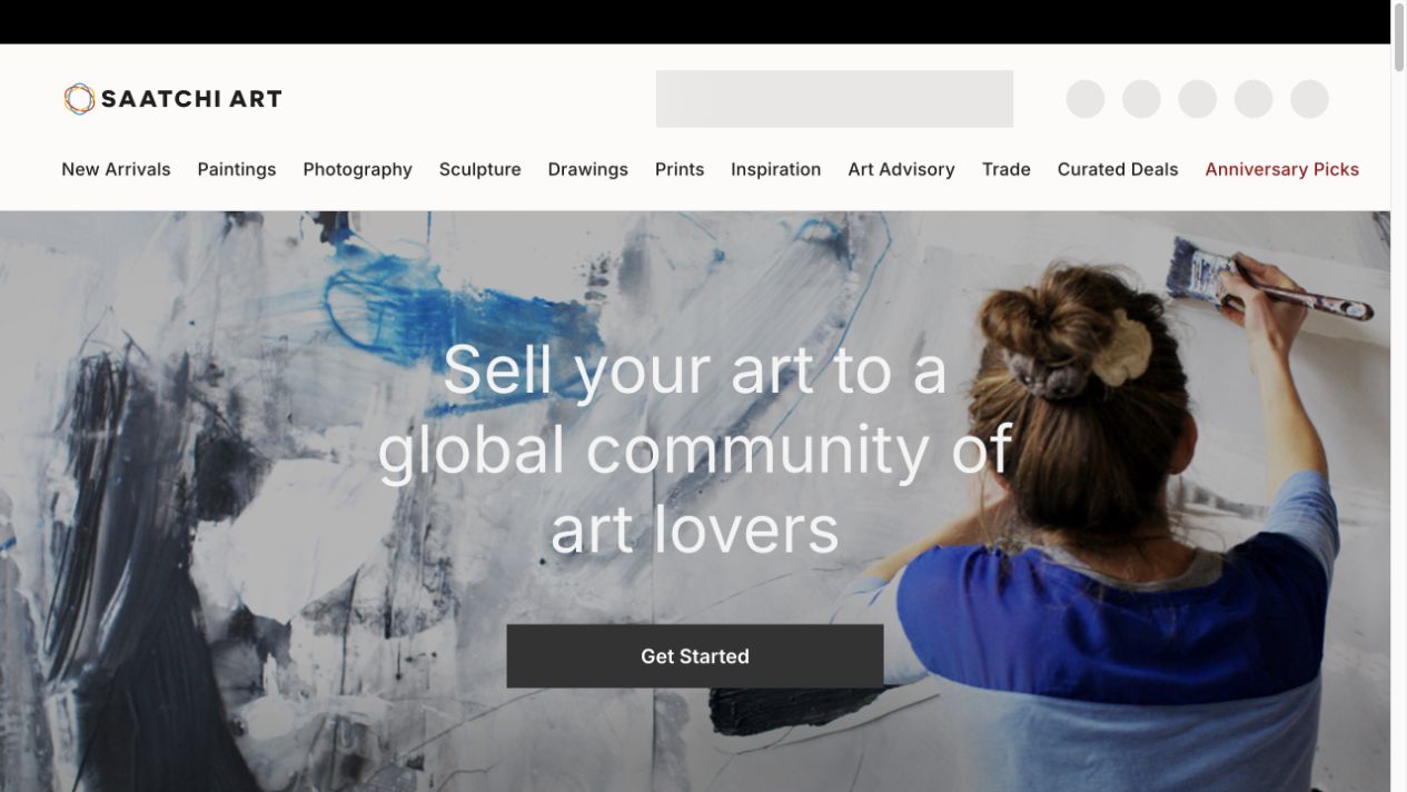 Saatchi Art 작품 판매 공식 화면